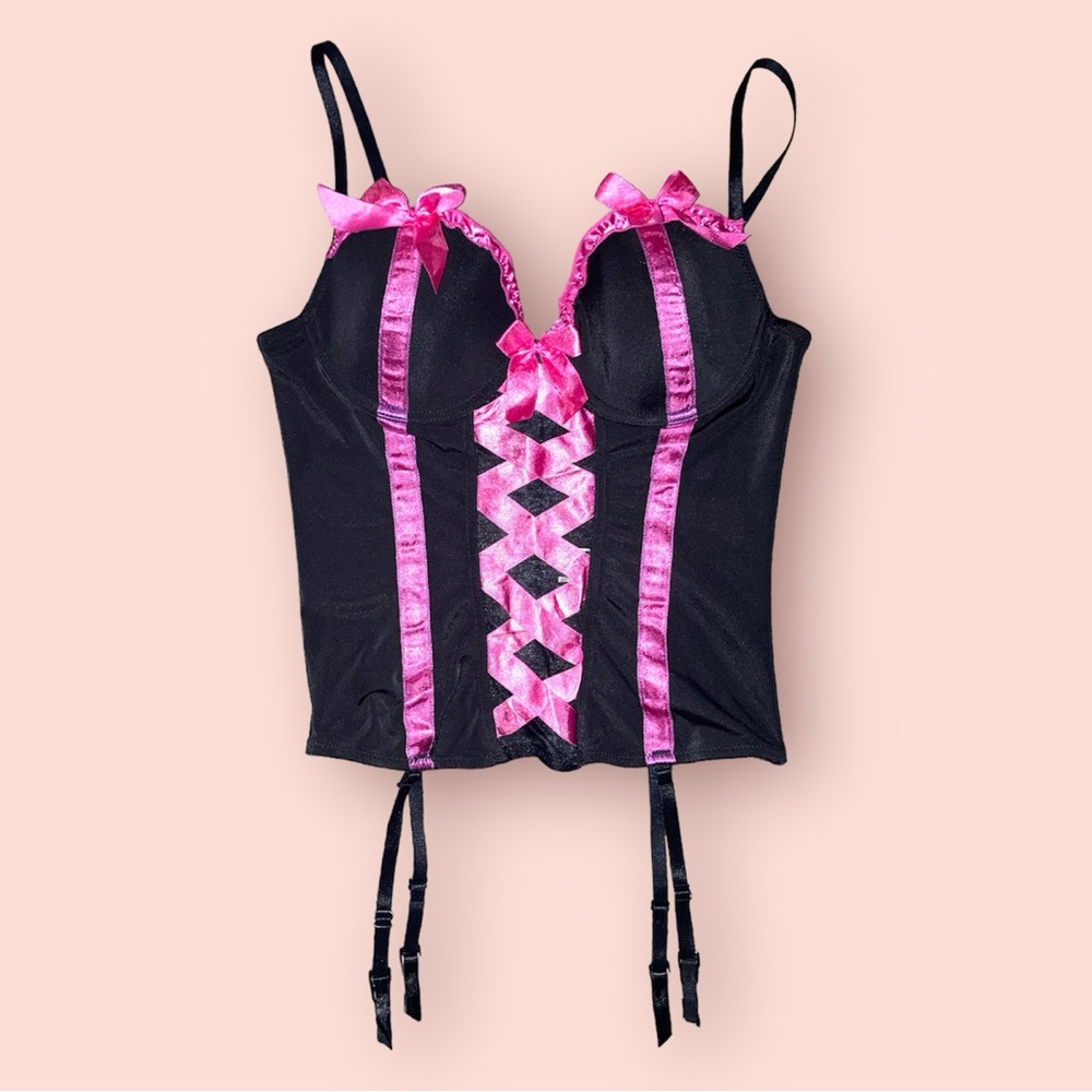 Black & Pink Bustier